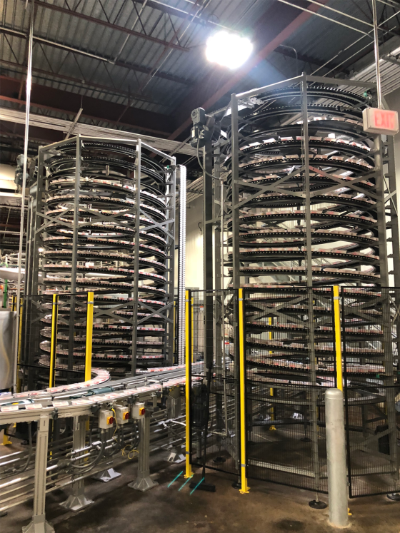 All-purpose spiral conveyor for medium to large products